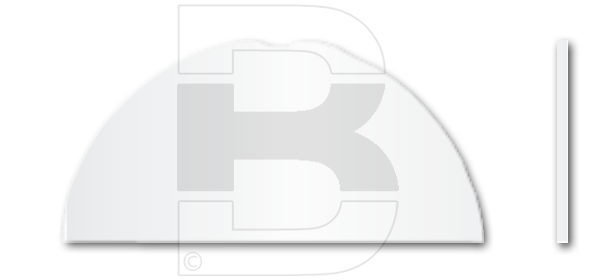Briefkastenschild Linea 47 x 22 x 0,5 Kunststoff weiss